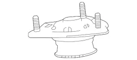 51670-tya-a02 Acura Genuine Rubber Front