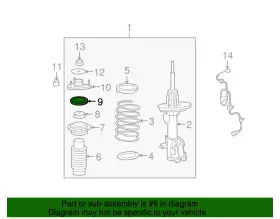 51726-stx-a52 Acura Genuine Strut Bearing #2