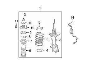 51920-stx-a51 Acura Genuine Strut Mount #2