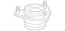 51920-t3r-a01 Acura Genuine Oem Part Rubber Front Shock Absorber Mounting 2016-2022 Ilx 51920