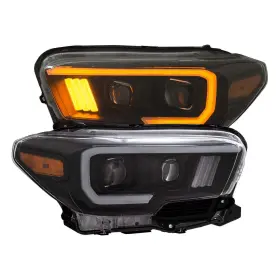 111396 Anzo Projector Headlights With Plank Style Switchback For Toyota Tacoma #3