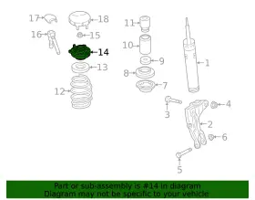 4k0-413-333-b Audi Genuine Shock Mount #2
