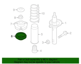 6n0-412-249-e Audi Genuine Strut Bearing #2