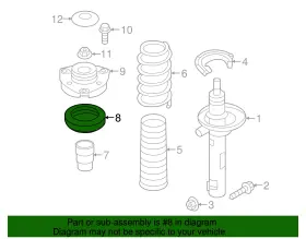 8s0-412-249 Audi Genuine Bearing #2