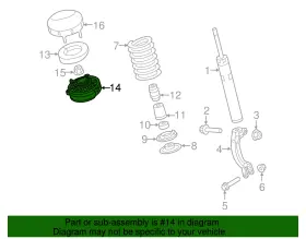 8w0-412-377-b Audi Genuine Shock Mount #2