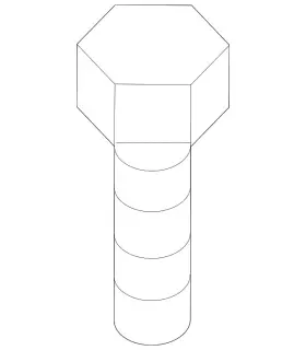 N-107-884-01 Audi Genuine Strut Screw