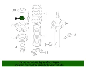 N-910-216-01 Audi Genuine Top Nut #2