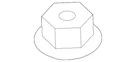 N-911-822-01 Audi Genuine Shock Assembly Nut N-911-822-01 Audi Genuine Shock Assembly Nut