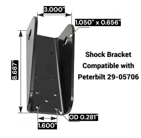 29-05706 Automann Mpb75706 Upper Cab Shock Mounting Bracket For Peterbilt By Automann#mpb75706