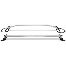 Bxss-50022-fr-rr Blox Racing For 2015 Subaru Wrx Sti - Without Holes Front And Rear Strut Tower
