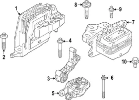 07-11-9-909-844 Bmw Genuine Link Mount Bolt