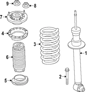 07-14-5-a9b-1b9 Bmw Genuine Strut Bolt