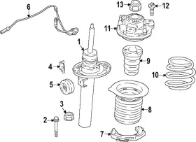 31-30-5-a39-232 Bmw Genuine Strut Mount