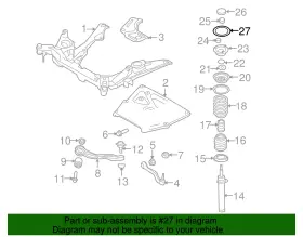 31-30-6-772-226 Bmw Genuine Strut Support Gasket #2