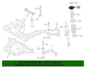 31-30-6-795-777 Bmw Genuine 2011-2019 Suspension Strut Mount #2