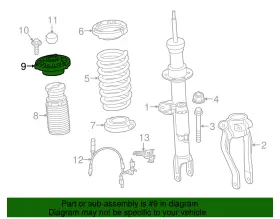 31-30-6-866-262 Bmw Genuine Upper Support #2