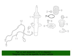 31-30-6-868-240 Bmw Genuine Strut Mount Gasket #2