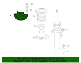 31-30-6-879-227 Bmw Genuine Suspension Strut Mount #2