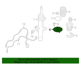31-30-6-880-441 Bmw Genuine Strut Mount #2