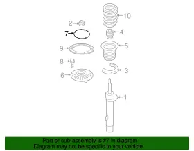 31-30-7-854-446 Bmw Genuine Strut Mount Gasket #2