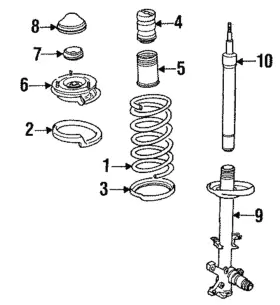 31-33-1-139-334 Bmw Genuine Guide Support Bushing