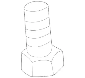 31-33-6-765-744 Bmw Genuine Guide Support Stud