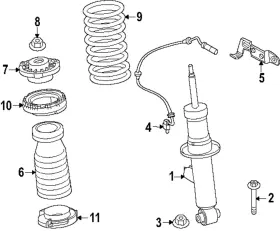 33-50-5-a39-237 Bmw Genuine Strut Mount