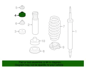 33-50-6-767-010 Bmw Genuine Shock Grommet #2