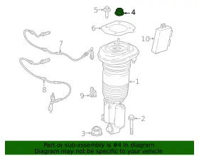 33-50-6-883-897 Bmw Genuine Air Spring Nut #2
