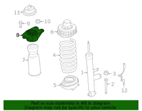 33-50-6-889-812 Bmw Genuine Shock Mount #2