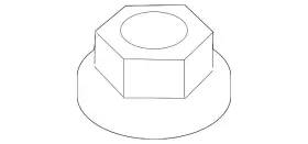 33-50-6-896-360 Bmw Genuine Top Nut 33-50-6-896-360 Bmw Genuine Top Nut