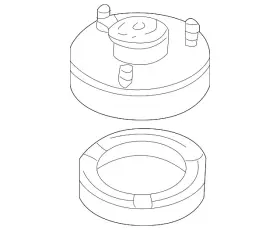 33-52-1-096-074 Bmw Genuine 2000-2003 Z8 - Mount Plate