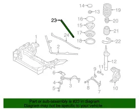51-61-7-135-646 Bmw Genuine Diagonal Brace #2