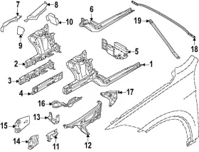 51-61-9-479-052 Bmw Genuine Support Brace