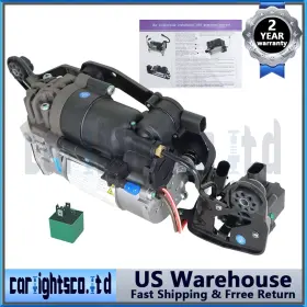 Hp73116 Carlightsco.ltd Air Suspension Compressor With Solenoid Valve Block For Bmw F15 F16 F85 F86 X5 X6