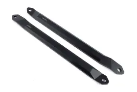 D180-0016 Dinan Front Strut Tower Braces - Pair Black Aluminum