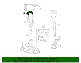 3l1z-18a099-aa Ford Genuine Upper Mount #2