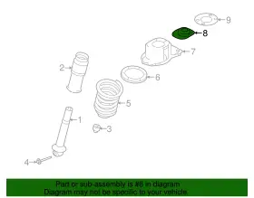 5f9z-18a161-aa Ford Genuine Upper Bushing #3