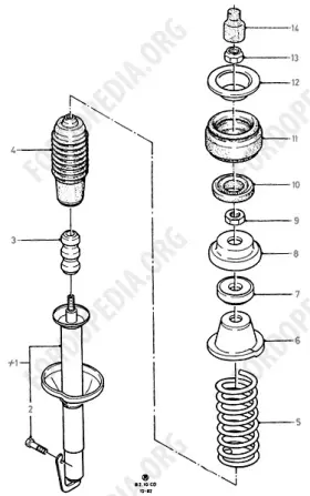 6112404 Ford New Nos Genuine Merkur Xr4ti Front Strut Bearing And Nut Set Sierra #3