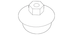 6c3z-18197-aa Ford Genuine Shock Upper Bushing