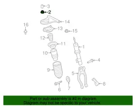 6e5z-18a161-aa Ford Genuine Top Nut #2