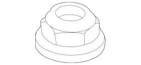 6e5z-18a161-aa Ford Genuine Top Nut