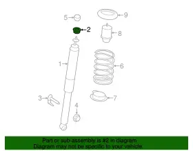 7t4z-18017-aa Ford Genuine Shock Upper Bushing #2