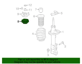 8v5z-18198-b Ford Genuine Strut Bearing #2