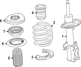 Ad-1271 Ford Genuine Motorcraft Upper Mount