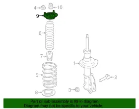 Br3z-18183-d Ford Genuine Upper Mount #2