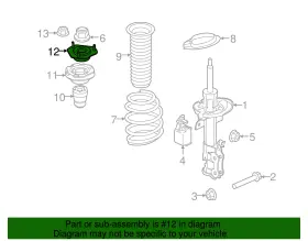 C1bz-3a197-da Ford Genuine Strut Mount #3