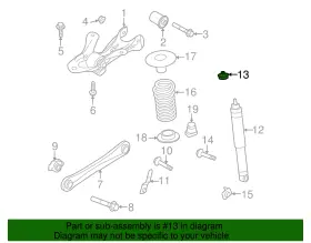 Cr3z-18197-a Ford Genuine Shock Upper Bushing #2