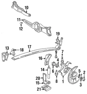 D8tz-3123-a Ford Genuine Spindle Bearing