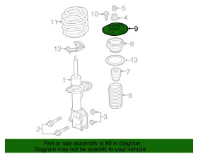 Dg9z-3a197-ab Ford Genuine Strut Mount #3